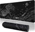 Black Gaming Laptop Mouse Pad,Sea Wave Big Mice Pads PC Keyboard Waterproof and Non-Slip 31.5 x 11.8inches 3mm Thick XL,XXL Rubber Table Mat, Kana...