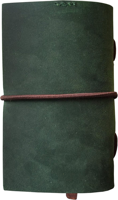 pocket-sized leather notebook (2.5 x 4) (green)...