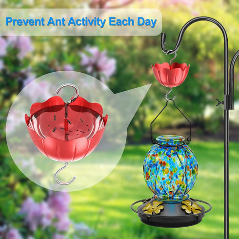 Ant Moat for Hummingbird Feeders, Ant Guard for Hummingbird Feeders, Hummingbird Feeder Ant Guard, Insect Guard with Large Capacity, 5OZ, 2 Pack...