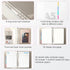 CAGIE A5 Binder 6 Ring Binder Notebook with Dividers Refillable Planner Binder with Pockets, A5 Refill Paper Include Planning Square Ruled and Dot...