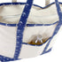 DALIX 22" Shopping Tote Bag Heavy Cotton Canvas (Zippered) Navy Blue Anchor...