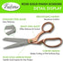 Szco Supplies 8.5” Fatima Heavy-Duty Professional Fabric Tailor Scissors For Home Crafts And Office With Rose Gold Finished Handle...