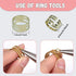 YAKA 420Pcs 12mm1Box 6 Colors Open Jump Ring,Ring Jewelry Keychain for Jewelry Making Accessories,1Pcc Jump Ring Open/Close Tool and 1Pcs Clear Bo...