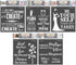 CrafTreat Stencils for Painting on Wood, Canvas, Paper, Fabric, Floor, Wall and Tile - Motivational Quotes Bundle - 5Pcs - Size: 6x6 Inches Each -...