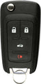 KeylessOption Keyless Entry Remote Control Car Uncut Flip Key Fob Replacement for OHT01060512...