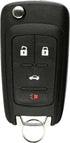 KeylessOption Keyless Entry Remote Control Car Uncut Flip Key Fob Replacement for OHT01060512...