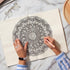 6 Pieces Mandala Dot Painting Tool Stencils Template Set, 4/8/12/16 Segment Creative Mandala Stencils Reusable Painting Stencils for DIY Painting ...