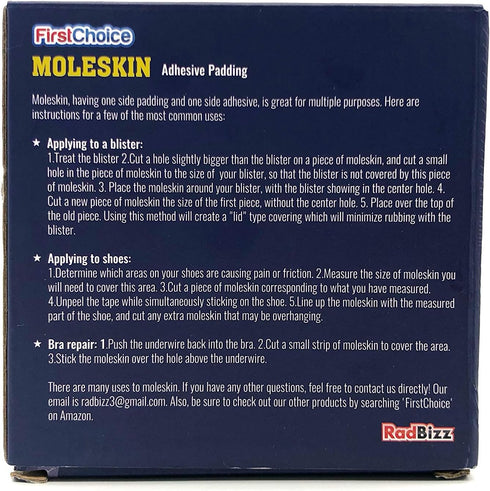 Extra Durable Moleskin - 2" x 5 Yards...