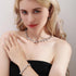 AILUOR Pearl Necklace for Women, Round Imitation Pearl Choker Necklace 20s Flapper Pearls Accessories for Gatsby Themed Party Dainty Beaded Choker...