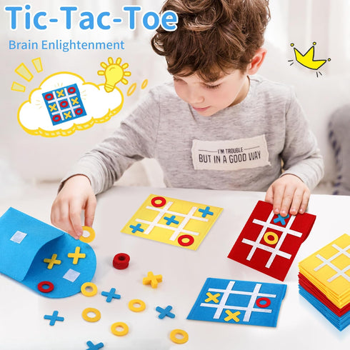 Tic Tac Toe Game for Kids Mini Board Game Toys Birthday Party Favors for Kids Goodie Bags End of Year Classroom Gifts for Students (Bulk Pack of 3...