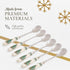 Spode Christmas Tree Teaspoons - Set of 6, Holiday Silverware for Desserts and Beverages, Stainless Steel Flatware with Porcelain Handles, 6-Inch ...