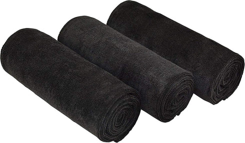 16" x 32"Gym Towels for Men & Women Microfiber Sports Towel Set Fast Drying & Absorbent Workout Sweat Towels for Fitness,Yoga, Golf,Camping 3-Pack...