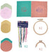 MIAO JIN 2 sets Stamped Embroidery Coin Purse Kits for Beginners Handmade DIY Embroidered Clutch Starter Kit with All Supplies Tools Bamboo Embroi...