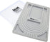 The Beadsmith Bead Board with Cover, Grey Flocked, 3 U-Shaped Channels, 6 Recessed Compartments,13.25H x 9.75L inches, Design Boards for Creating ...