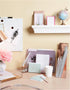 C.R. Gibson Acrylic Desktop Organizer, Mirror Panel, Measures 9" W x 4" H x 4" D - Rose Gold (SC2-20084)...