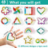 48 Pcs Breath Calm Anxiety Sensory Stickers Reusable Textured Tactile Rough Calming Stickers Adhesive Sensory Strips for School Office Classroom D...
