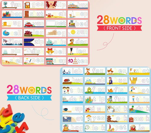Officygnet See & Spell Learning Educational Toys and Gift for 3 4 5 6 Years Old Boys and Girls - Matching Letter Game for Preschool Kids - 80 Pcs ...