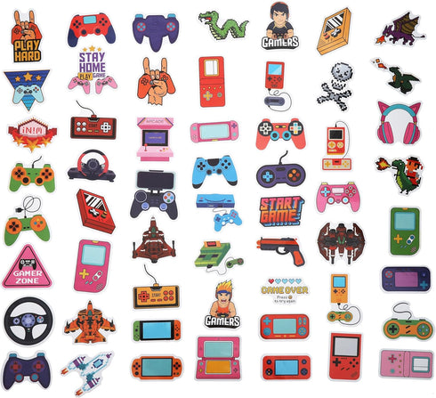 100 Pack Video Game Stickers, Video Game Gamer Party Favors, Birthday Decorations...