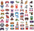 100 Pack Video Game Stickers, Video Game Gamer Party Favors, Birthday Decorations...
