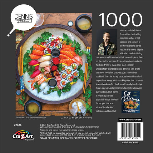 RoseArt - Dennis Prescott - So Good Sushi - 1000 Piece Jigsaw Puzzle for Adults...
