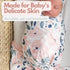 Newborn Baby Girl Receiving Blanket Swaddle Blanket Stretchy Knit Swaddle Set with Matching Headband and Beanie (Ink and Pink Floral)...