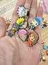 Ella & Emma 50Pcs Cute Cartoon Anime Mixed Shoe Charms Pins for Boys Girls, Kawaii Shoes Charms Pack for kids, Shoe Decoration Accessories, Party ...
