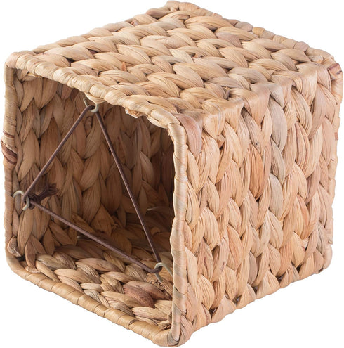 Vintiquewise Water Hyacinth Wicker Tissue Box Cover (Square)...