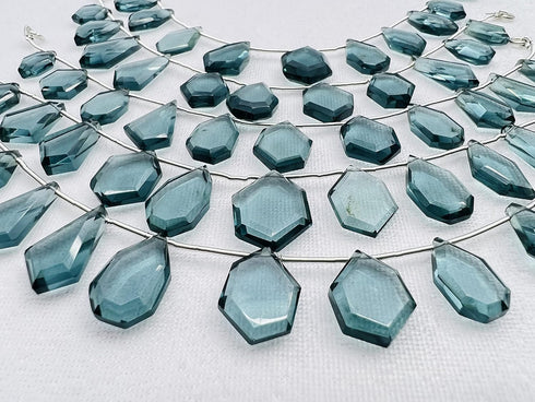 1 Strand Iolite Quartz 11 Pcs Beads Size 3x11-5x17mm Fancy Shape Cut Faceted Beads for Jewellery Making, Beading & Craft Supplies KCRAFTS-RK_k21...