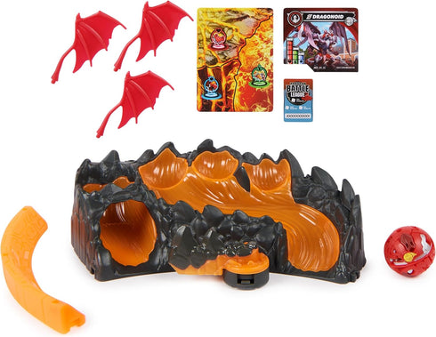 Bakugan Training Set with Titanium Dragonoid, Dragon Clan Themed, Customizable Action Figure, Trading Cards, and Playset, Kids Toys for Boys and G...