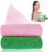 2 Pcs African Net Sponge, African Exfoliating Premium Bathing Sponge Wash Net, Long Nylon Back Washcloth Towel for All Skin Daily Back Body Scrub ...