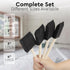 Vanitek 10 Piece Flat Flexible Poly Foam Bevel-Tipped Brush Set with Wooden Handles - Ideal for Applying Paint, Oil-Based Paints, Stain, Varnish, ...