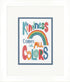 DIMENSIONS Kindness Matters Counted Cross Stitch Kit, 14 Ct. White Aida Cloth, Finished Project 5" x 7", Multicolor 4 Piece...