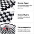 Checkered Makeup Bag for Women Large Capacity Black Travel Cosmetic Bag Set Makeup Pouch for Purse Zipper Toiletry Organizer Cute Y2K Aesthetic Tr...