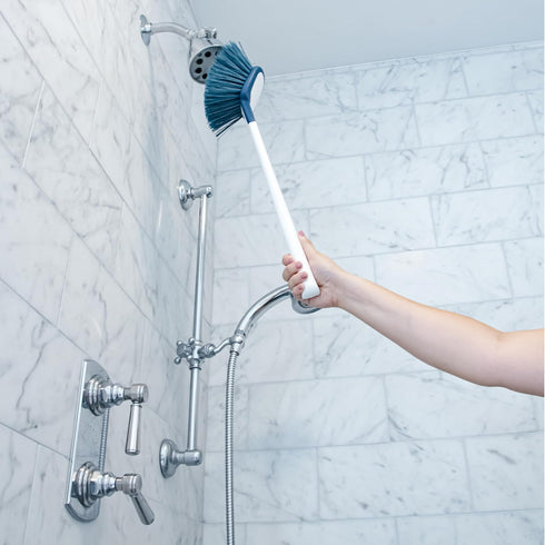 Unger EZ Reach Shower Tub & Tile Scrub Brush – Crevice Cleaning Brush, Bathroom Cleaning Supplies, Bathroom Scrubber, Great for Showers, Fixtures ...