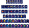 56 Pcs Outer Space Alphabet Number Bulletin Board Galaxy Letters Classroom Decorations Space ABC Number Lines for Classroom Wall Educational Cards...