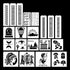 Greece Knight Stencils for Painting - 20 Pcs Greca Geometric Patterns Stencils for Crafts, Reusable Abstract Stencil Template for Painting on Maki...
