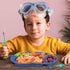Kids Divided Plate with Utensils - Children's Meal Set with Plate, Fork and Spoon - Ocean...