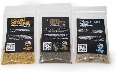 Aquatic Arts Freshwater Live Shrimp Food Variety Pack, Live Shrimp Freshwater Aquarium Food, Cherry Shrimp Food, Shrimp Food Aquarium Freshwater, ...