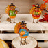 FORUP Thanksgiving Turkey Tabletop Centerpiece Decor, Set of 3 Resin Turkey Friends Decoration for Autumn Fall Thanksgiving Harvest Home Decoratio...