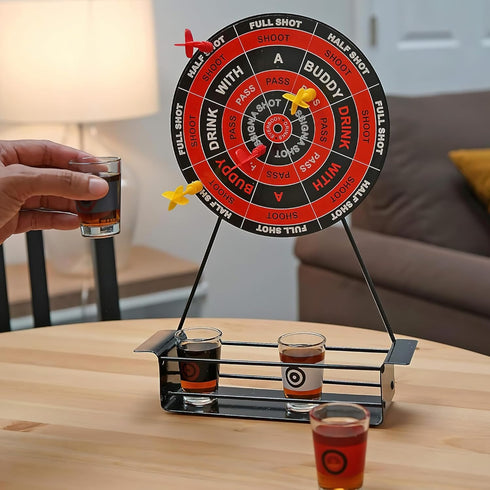 Fairly Odd Novelties Darts Drinking Game - Black - Energize Your Parties with Magnetic Darts & Shots Fun!...