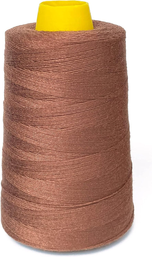 Thick Human Hair Sewing Thread with 3pcs Curl Needles Wig Making Thread 1000 Yards (Light Brown), 140g...