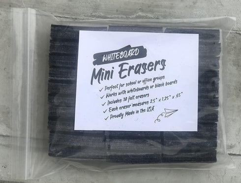 30 Pack Mini Dry Erase Whiteboard Erasers for School & Office...