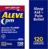 Aleve PM Sleep Aid Plus Pain Reliever Caplets, Naproxen Sodium & Diphenhydramine HCl, Pain Reliever, Nighttime Pain Relief, 120 Count...