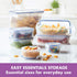 LOCK & LOCK Easy Essentials Food Storage Container Set, 4-Piece -Clear...