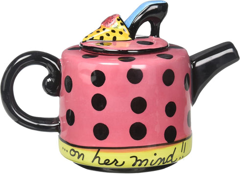 Appletree Design Shoes On Her Mind Teapot, 4-1/8-Inch...