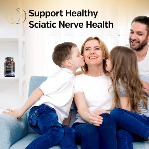 Premium Sciatic Nerve Support Formula – Sciatic Nerve Supplement with Benfotaimine, Alpha Lipoic Acid (ALA) & Meriva Turmeric Curcumin – Supports ...