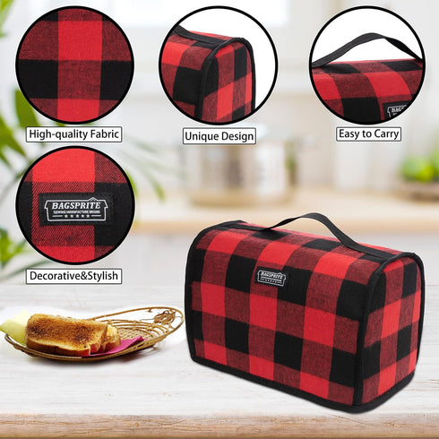 Toaster Cover Compatible with Cuisinart 2 Slice, Appliance Cover with Pockets for Knife & Toast Machine Tongs, Dust Off and Fingerprint Protection...