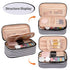 OCHEAL Small Cosmetic Bag,Portable Cute Travel Makeup Bag for Women and girls Makeup Brush Organizer cosmetics Pouch Bags-Black/White Stripes...