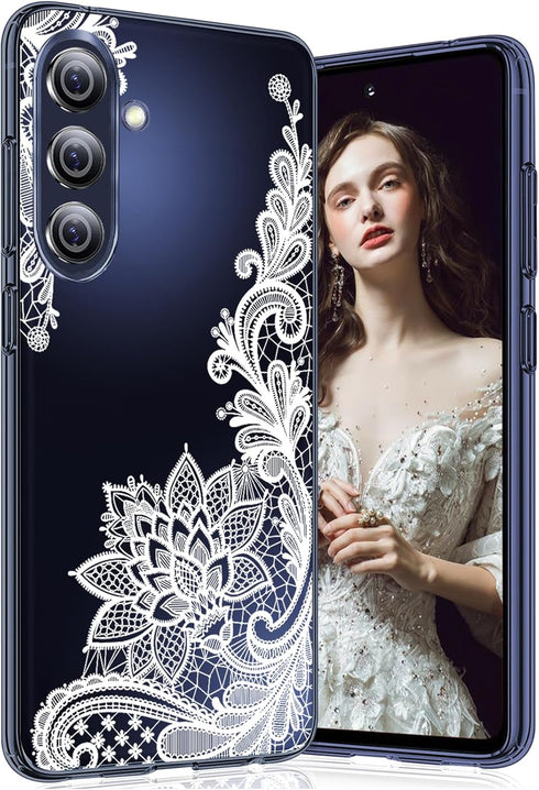 Galaxy A15 Phone Case for Samsung A15 5G Case Clear Cute Slim Thin for Women Soft Flexible Silicone TPU Cover for Samsung Galaxy A15 Case Shockpro...