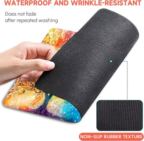 Mouse Pad, Non-Slip Rubber Base Mouse Mat Mousepad Waterproof Gaming Mouse Pad for Wireless Mouse, Computers Laptop Home Office (Tree of Life)...